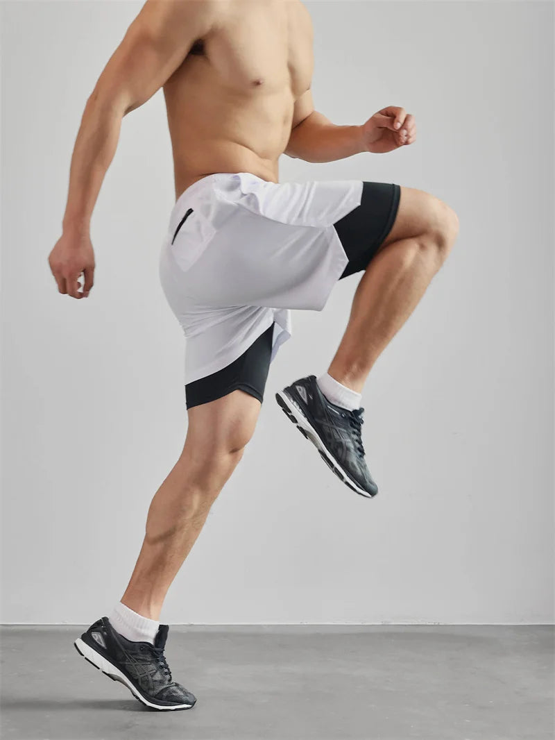 Mens 2 in 1 Running Shorts